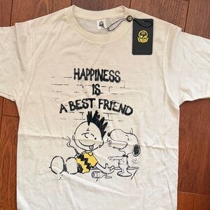 Peanuts Cream T-Shirt with Snoopy and Charlie Brown